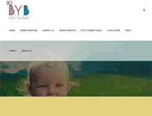 Tablet Screenshot of boostyourbaby.com